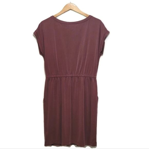 Cynthia Rowley Red Mini Dress Scoop Neck Short Sleeve Casual Summer Athleisure L - Picture 8 of 14